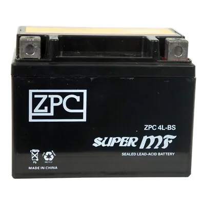 YTX4L-BS ZPC High Performance - Maintenance Free - Sealed AGM Motorcycle Battery • $23.90