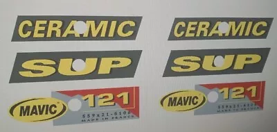 Sticker Decal Set Fits Mavic 121 SUP CERAMIC 26er Mountain MTB Wheel Rims • $20