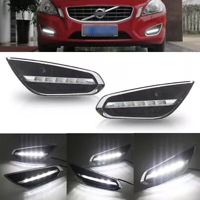 For VOLVO S60 T5 2009-2013 LED Daytime Running Lights Fog Lamp DRL White Bright • $99.99