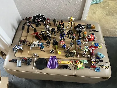 Job Lot Of 1990s/2000 Action Figures & Accessories Marvel/DC/ELC Etc  • £10