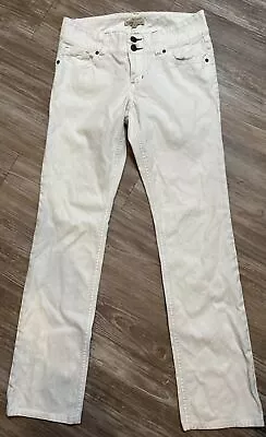CAbi Style #879 Lou Lou Winter White Straight Denim Jeans Size 6 • $19.99
