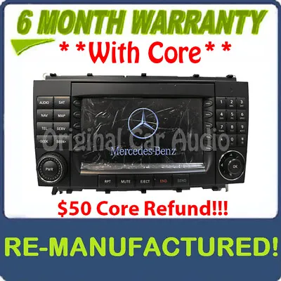 Reman 2005 - 2009 Mercedes-Benz CLK Class OEM Comand Navigation Radio CD Player • $495