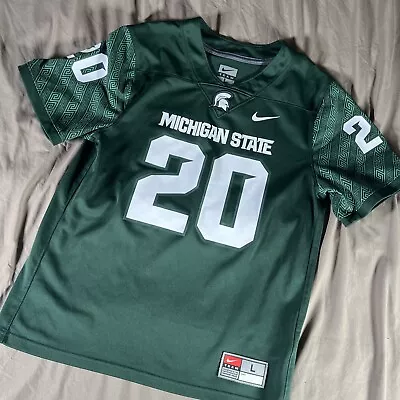 Nike Michigan State Spartans Jersey Kids Large Excellent Condition #20 • $20