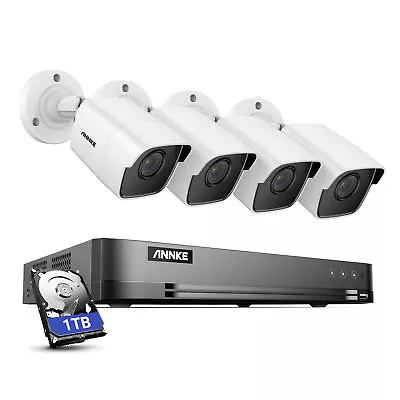 ANNKE 8CH 4K 8MP DVR 5MP HD Security Camera System Person/Vehicle Detection 1TB • $189.99