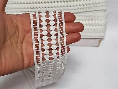 New Fine Edging White Guipure Trim Lace For Sewing Embellishments Craft Decor  • £3.50