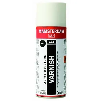 Talens Amsterdan Acrylic Aerosol Spray Varnish (Oil & Acrylic) 400ml - 115 Matt • £17.99