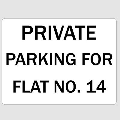 Personalised Private Parking Sign Custom Metal Aluminium Sign • £7.99