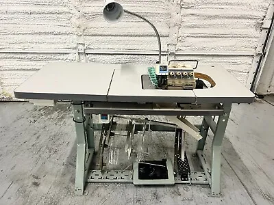 Juki Industrial 5-Thread Overlock Serger Sewing Machine Table & Lamp MO-2516 • $997.50