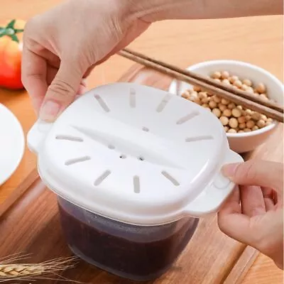 Food Grade Microwave Oven Portable Rice Cooker Lunch Box Storage Box Steamer • £7.03