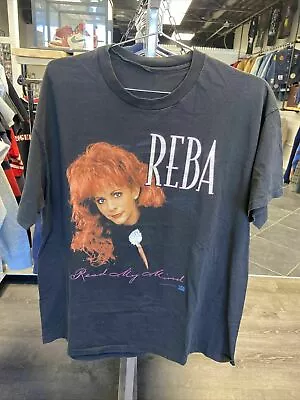 Rare Vintage Reba McEntire Read My Mind 1994 T0ur Single Stitch T Shirt EG806 • $24.99