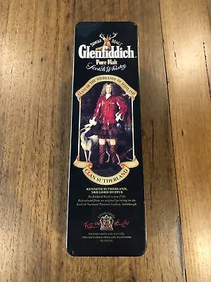 Glenfiddich Scotch Whiskey-Clans Of The Highlands Clan Sutherland Tin & Bottle • $69.95