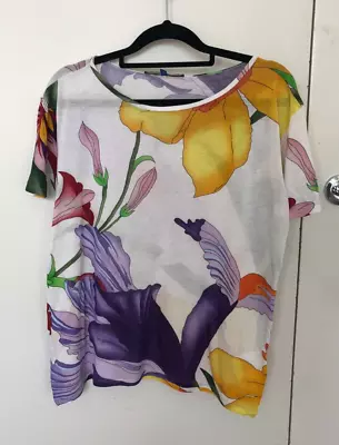 $349 • Buy GUCCI Floral Men's T-Shirt Tee Top Sz S Limited Edition