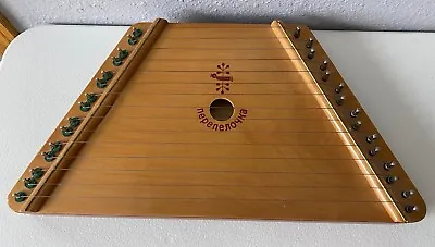 Vintage  The Music Maker  Musical Lap Harp Zither Instrument With 19 Sheet Music • $20