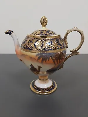 Noritake Japanese Porcelain Teapot Richly Gilded • £59