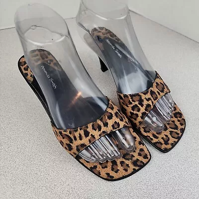 $14.99 • Buy Amanda Smith Shoes Leopard Print Sandals Open Toe Size 6.5M