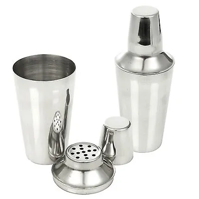 £7.40 • Buy Cocktail Shaker Large Cocktail Making Set With Built In Strainer And Measure