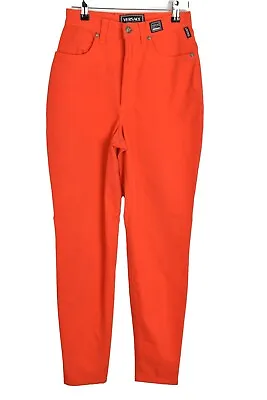 VERSACE Red Slim Trousers Size W26  Womens Outerwear Outdoors Womenswear • $40.89