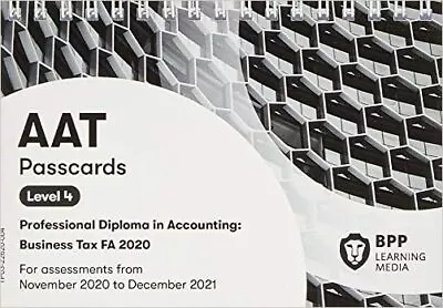AAT Business Tax FA2020 - 9781509734085 • £8.12