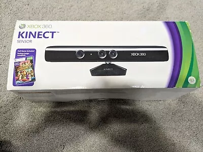 XBOX 360 KINECT MOTION SENSOR CONTROLLER And New Game OPEN BOX • $19