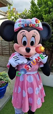 Hire Pink Minnie Lookalike Costume Mascot Fancy Dress Delivery Within UK JKK • £50