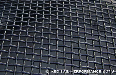 Stainless Steel BLACK Woven Mesh Grille Sheet Screen 16 Guage 6 X18  Grill Grid • $45