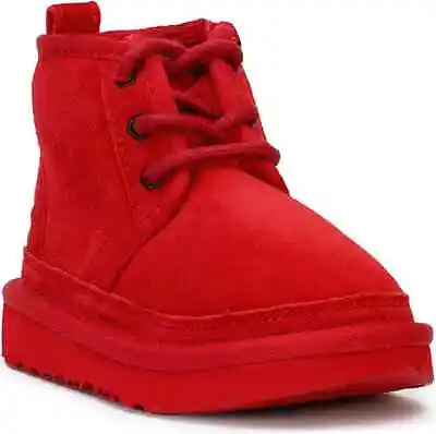 UGG Neumel II Walker Toddler Boy Unisex Red Suede Boots Authentic NEW! • $49.99