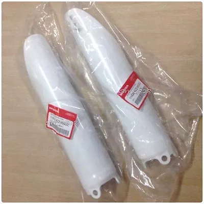 HONDA CRF 250 M/L FORK PROTECTORS White 2012-16 GENUINE HONDA OE • $35.99