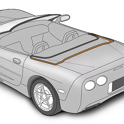 Weatherstrip Seal For 1998-2004 C5 Corvette Convertible Deck Lid - Automotive • $193.95