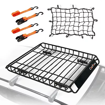 Roof Rack Basket 51  X 36  X 5  Universal Rooftop Cargo Basket 250LB Cargo B... • $239.82