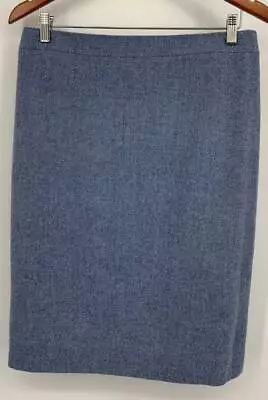 J.Crew No. 2 Pencil Skirt Women Size 4 Blue Gray Wool Work Career Zip New • $29.99