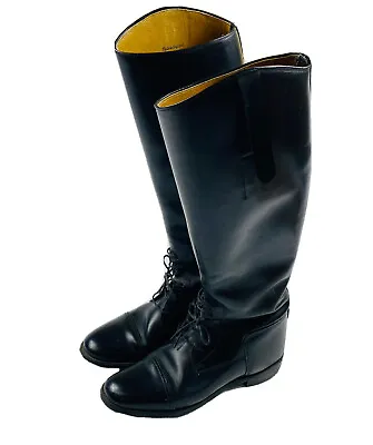 Balmoral VTG English Ladies Riding Boots In Black Size 6 Excellent • $159.99