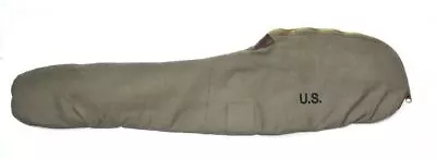 WORLD WAR 2 M1 GARAND FLEECE LINED CANVAS CASE Dark OD Marked JT&L 1944 • $38.99