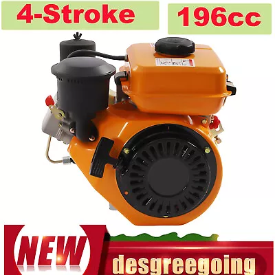 196cc Air-cooled Diesel Engine 4Stroke Single Cylinder Engine Manual Start Motor • $197.60