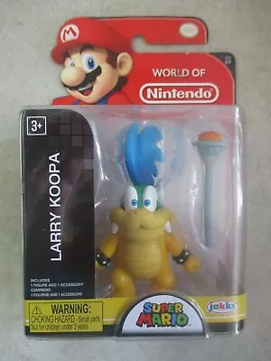 Sealed Moc 2018 World Of Nintendo Super Mario Larry Koopa Figure Jakks Pacific • $9.99