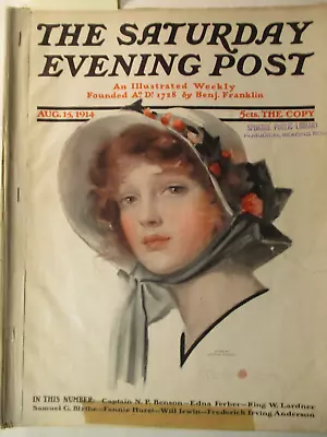 1914 Aug Saturday Evening Post JC Leyendecker Kuppenheimer & OVERLAND Auto Ads • $34.13