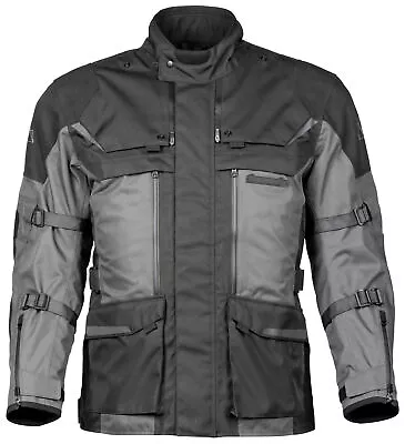 Tourmaster Mariner Black Grey Men's Waterproof Motorcycle Jacket • $289.99