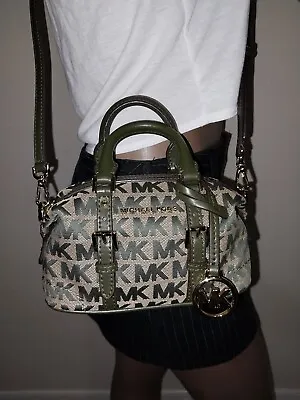 Michael Kors Ginger Olive Green Mini Duffle Crossbody Bag  • $135