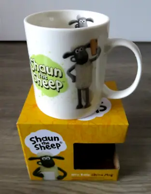 Aardman Shaun The Sheep Wallace & Gromit New Bone China Mug Cup 2019 New Boxed • £7.99