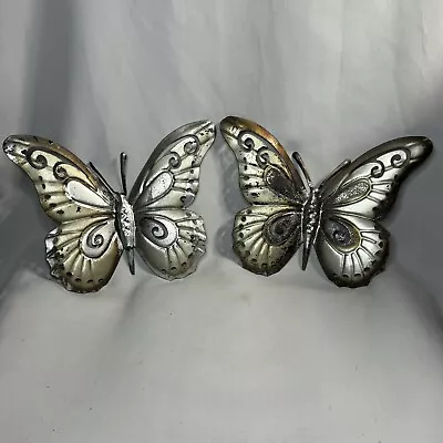 Metal Butterfly Wall Decor Butterflies Indoor Art Hanging Sculpture Steampunk • $18.50