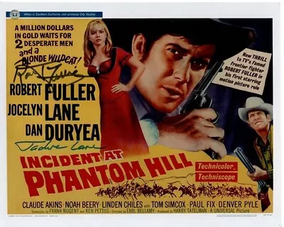 $427.79 • Buy ROBERT FULLER And JOCELYN LANE Signed 8x10 INCIDENT AT PHANTOM HILL Photo