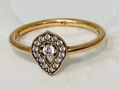 THOMAS SABO Rose Gold Plated 925 CZ Teardrop Ring Size 54 TR2069-416-14-56  • $59