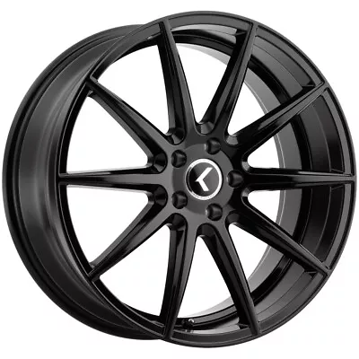 $186.99 • Buy Kraze KR194 Cosmos 18x8 5x112 +40mm Gloss Black Wheel Rim 18  Inch