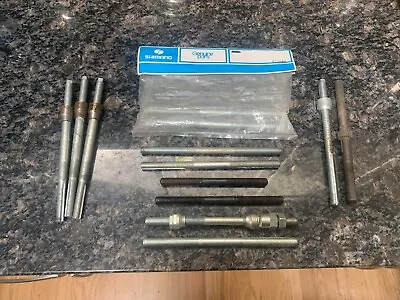 Lot Of Random NOS Vintage Bicycle Axles | Axles Made In Germany And England  • $60