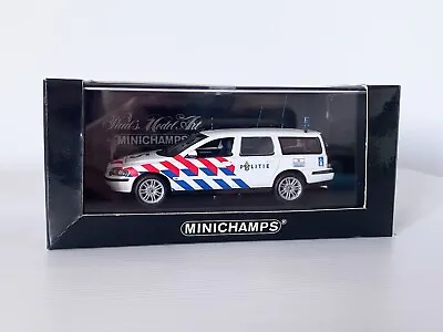 Super Rare 1:43 Minichamps Volvo V70 Estate Dutch Police Car Limited Edition!! • £60