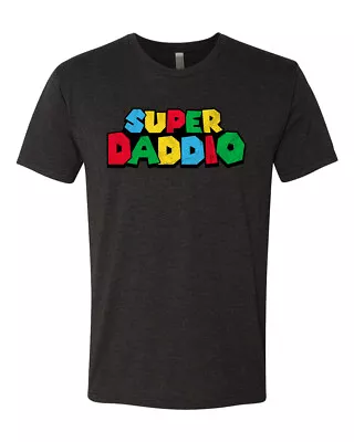 Super Daddio Gamer Dad Fan Gift Men Premium Tri Blend Tshirt • $24.99