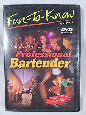 Fun To Know Become A Professional Bartender 2004 DVD Mixology Bartending OOP • $17.56