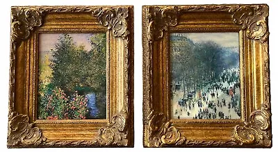 Claude Monet Reproductions - Boulevard Des Capucines & Corner Of The Garden • $400