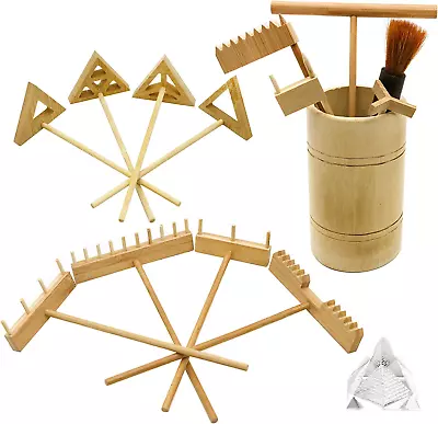 Zen Garden Rake Tool Kit - Miniature Tabletop Japanese Rock Sand Zen Garden Acce • $37.28