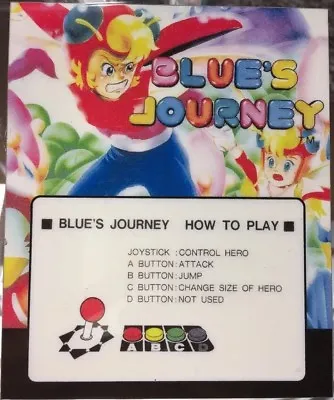 Blue’s Journey Neo Geo Mini Arcade Marquee • $9.95