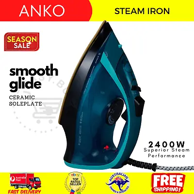 Clothing/Garment Rapid Steam Smooth Glide Auto Ironing Ceramic 2400W Self-Clean • $38.99